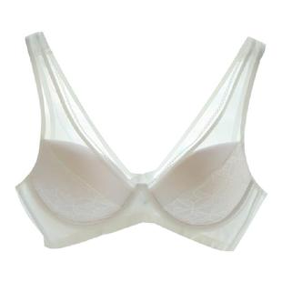 清新白：出口韩国VL基础款大码女士宽肩带无痕无钢圈文胸内衣w179
