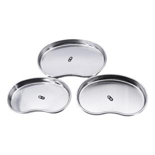 医用弯盘不锈钢纹绣消毒盒304手术换药工具器械多规格不锈钢腰盘