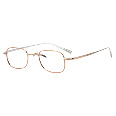 左灯右行！6.8克日本超轻纯钛男窄框高度数女小脸近视变色眼镜框