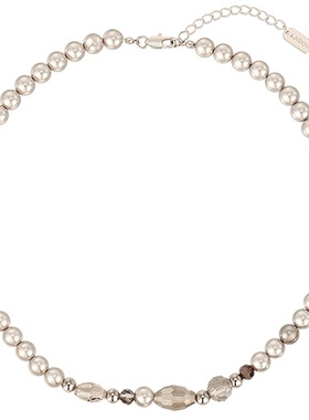 AJIDOU阿吉豆项链女小众设计优雅时尚大珍珠水晶颈链锁骨链