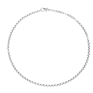 s925纯银加厚珍珠链2mm3mm5mm毛衣锁骨链项链手脚链定制各种长度