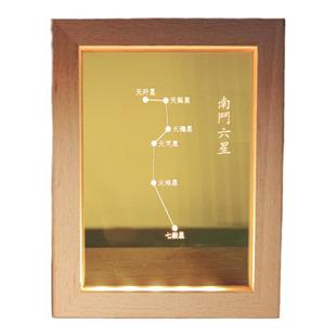 南斗六星北斗七星摆件灯北斗符魁星五岳图精雕USBLED夜灯七星君灯