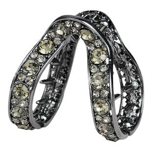 短发中号抓夹发卡后脑勺半扎发发量少发夹女金属V型小号夹子头饰