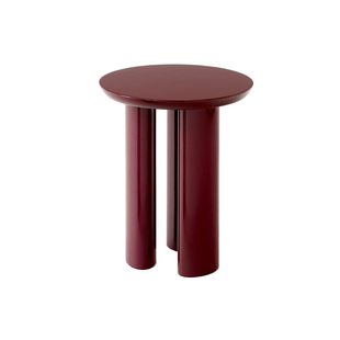 丹麦正品Tradition Tung边几茶几JA3圆形亮面咖啡桌简约蓝色酒红