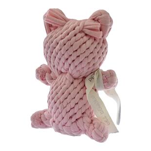 糯米家 ins风狗狗拆解绳结玩具马克龙色泰迪比熊狗狗啃咬解闷玩具