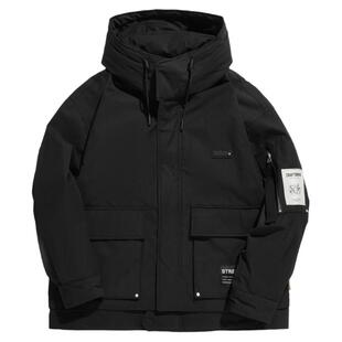 RS男装冬装高端时尚工装羽绒服2025新款冬季男士保暖外套衣服潮流