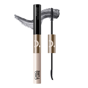 稚优泉双头睫毛膏防水纤长卷翘浓密持妆不易晕染打底膏女定型液