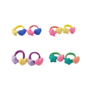 小女孩爱心发圈宝宝女童可爱弹性好毛巾圈扎头不伤发头绳儿童皮筋