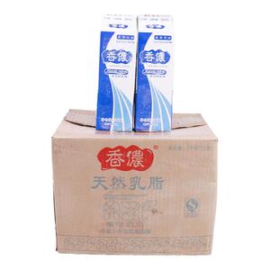 香侬植脂奶油含乳脂1kg*12瓶动植物混合淡奶油慕斯蛋糕裱花