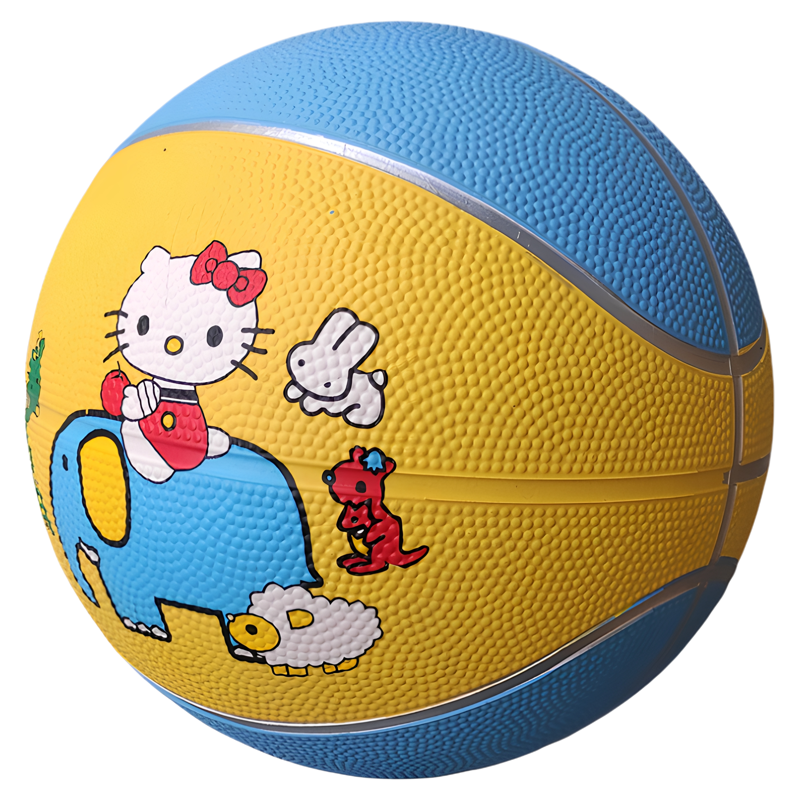 瑞克斯3号儿童卡通橡胶篮球