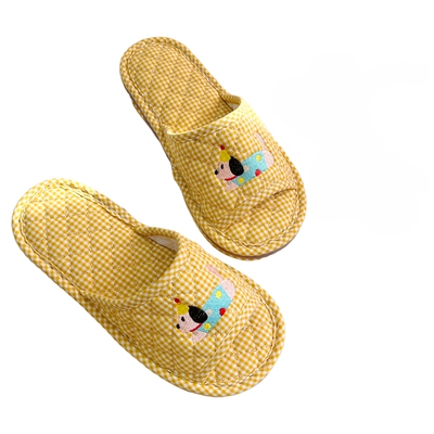 居家静音布底男女拖鞋