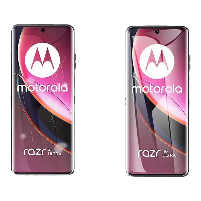 摩托罗拉razr50Ultra手机膜2023新款折叠屏水凝膜高清全屏覆盖磨砂保护膜40Ultra翻盖手机内外背铰链贴膜适