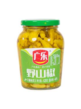广乐四川泡椒泡野山椒瓶装