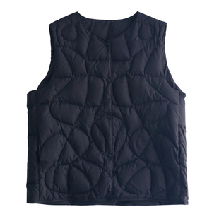 徐大脸吖定制 轻便白鸭绒内搭外穿秋叠穿菱格羽绒马甲背心外套女