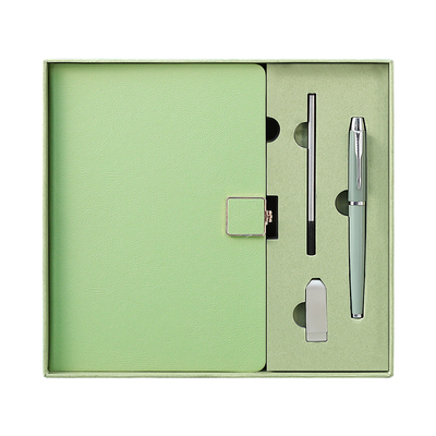 定制笔记本礼盒套装印logo刻字