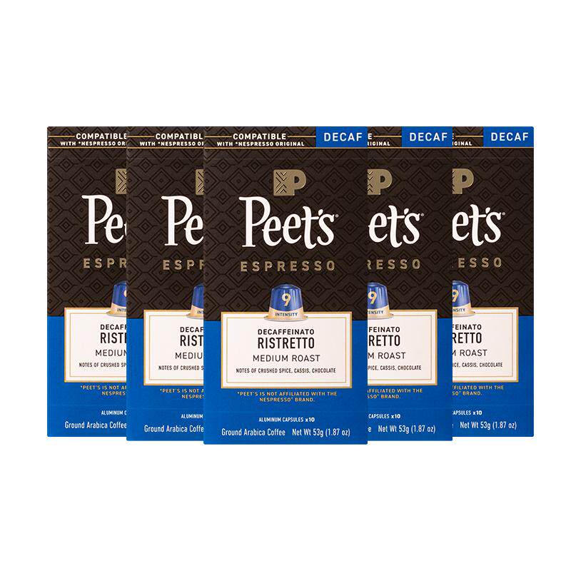 Peets皮爷胶囊咖啡低因53g*5盒