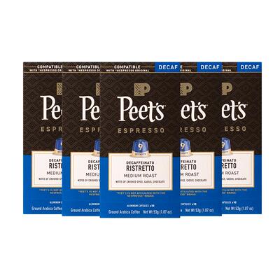 Peets皮爷胶囊咖啡低因53g*5盒