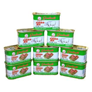 长城牌火腿猪肉罐头198g小白猪午餐肉速食肉户外下饭菜涮火锅食材