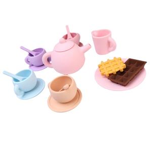 可真喝水喝茶的硅胶儿童茶具过家家玩具早教套装耐摔耐用单茶壶