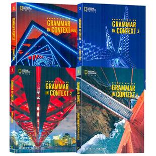 【自营】原版进口图书美国国家地理 Grammar in Context 第七版basic 1 2 3级 生活初中英语语法教材实用情境语法