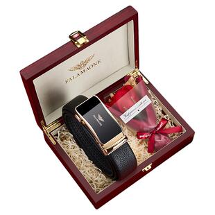 法莱阿玛尼男士皮带2026新款真皮腰带高档品牌送男友爸爸生日礼物