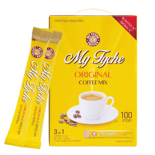 韩国进口麦蒂卡咖啡100条礼盒装冲饮品女神3合1即溶速溶原味咖啡