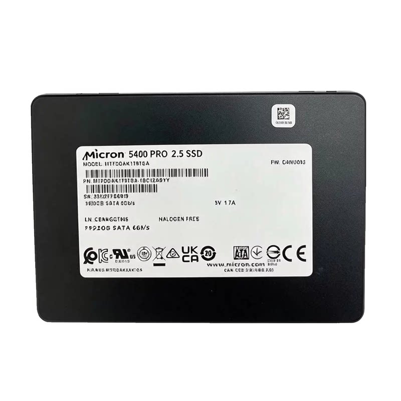 镁光5400Pro 960G 1.92 3.84T SATA3企业级固态硬盘服务器NAS存储