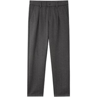 Mind Bridge冬季薄绒长裤2025年休闲锥形裤直筒加厚加绒裤子男款