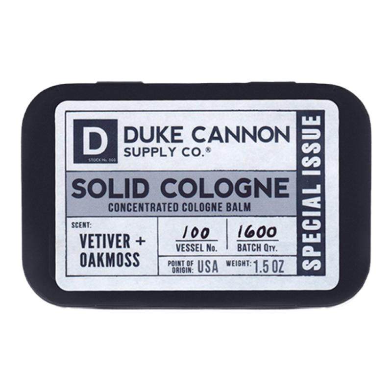 临期Duke Cannon美国特刊香根草橡树苔男士固体古龙水旅行香膏