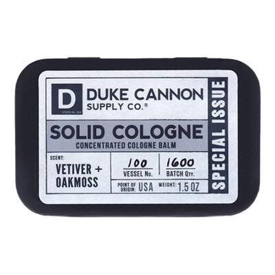 Duke固体香水香根草橡木苔便携