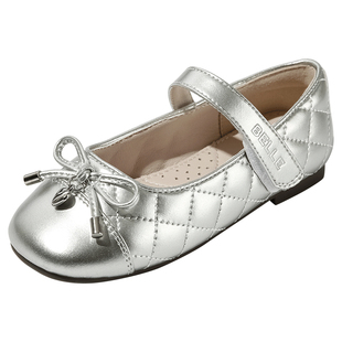百丽童鞋女童时尚皮鞋春秋小女孩蝴蝶结单鞋软底舒适轻便公主鞋子