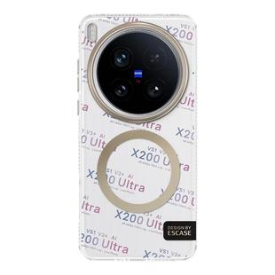 ESCASE官方同款适用于vivox200Ultra手机壳新款vivoX300pro保护套男女高级感X300系列磨砂防摔二百专用外后壳