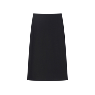 Cycle Document 【易打理懒人裙】黑色系带宽松遮肉垂感半身裙女