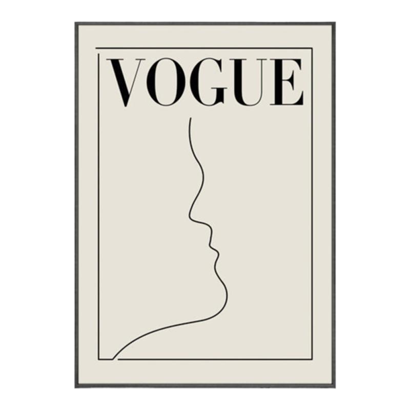 VOGUE海报时尚装饰画艺术线条