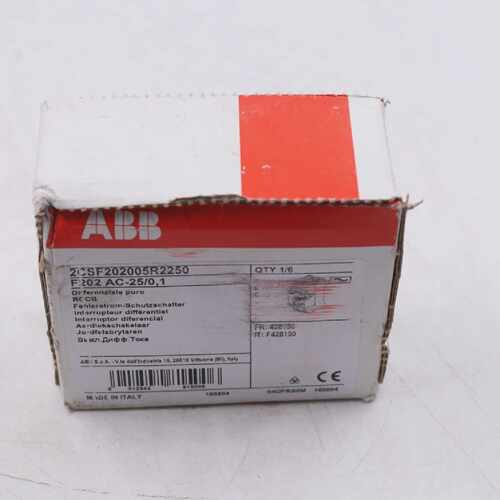 ABB F202 AC-25/0.1 保修 & 延长技术支持