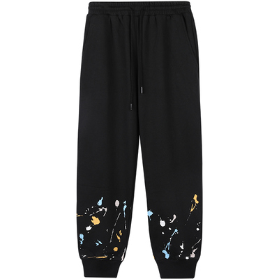 联名喷漆卫裤涂鸦运动裤校服长裤