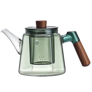 捷安玺玻璃家用泡茶壶煮茶茶具耐高温烧水壶茶水分离单壶泡茶专用