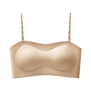厚3cm粉底液内衣女加厚杯小胸聚拢隐形无痕交叉美背吊带背心文胸
