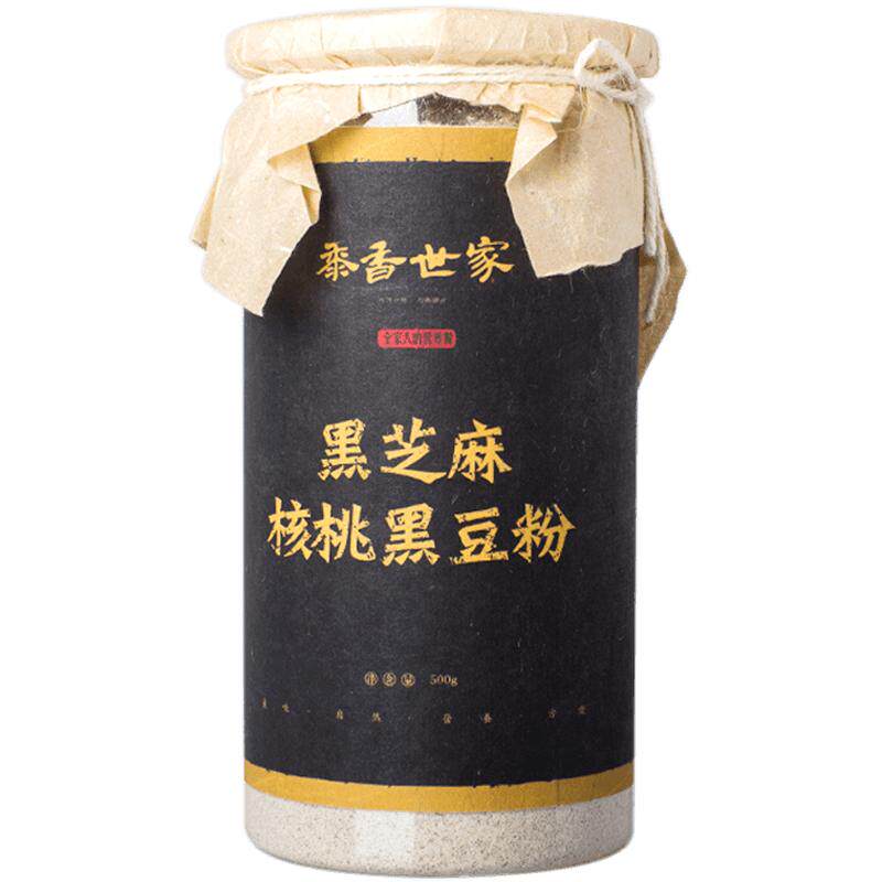 黍香世家黑芝麻核桃黑豆粉500g