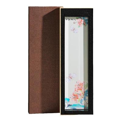 兰斋文房镇纸镇尺毛笔字书法专用20cm压纸石毛笔架正尺压书神器文房四宝砚台摆件文创创意水晶玻璃压条镇纸尺