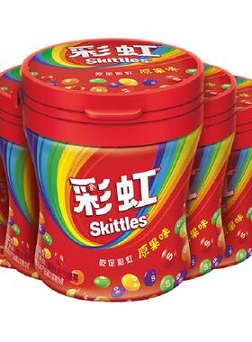 彩虹原果味糖果120g×6瓶×1组