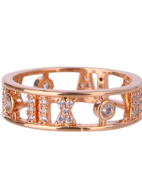 抖音同款时尚个性风罗马数字指环