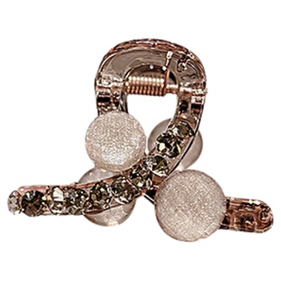 高级感小抓夹半扎发量少鲨鱼夹又字少发量亮钻小发抓公主头发夹