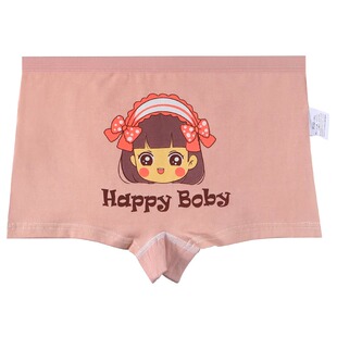 儿童内裤女童棉质印花四角裤薄款可爱卡通大童小女孩宝宝平角底裤