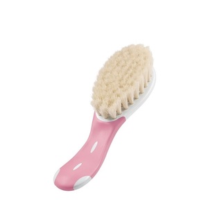 德国NUK新生婴儿梳子宝宝去头垢结痂胎毛刷 柔软羊毛按摩头皮发梳