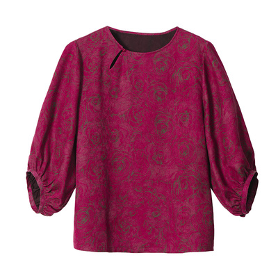 香云纱真丝上衣女2025夏季新款