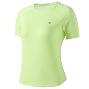 361运动上衣短袖夏季绿色t恤网纱透气羽毛球健身衣服跑步瑜伽服女