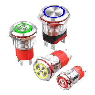 20A大电流金属按钮开关12/16/19/22MM大功率自锁自复位小按键开关