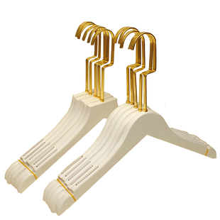 实木儿童衣架宝宝木纯白色衣挂裤架长金钩童装店衣架LOGO雕刻