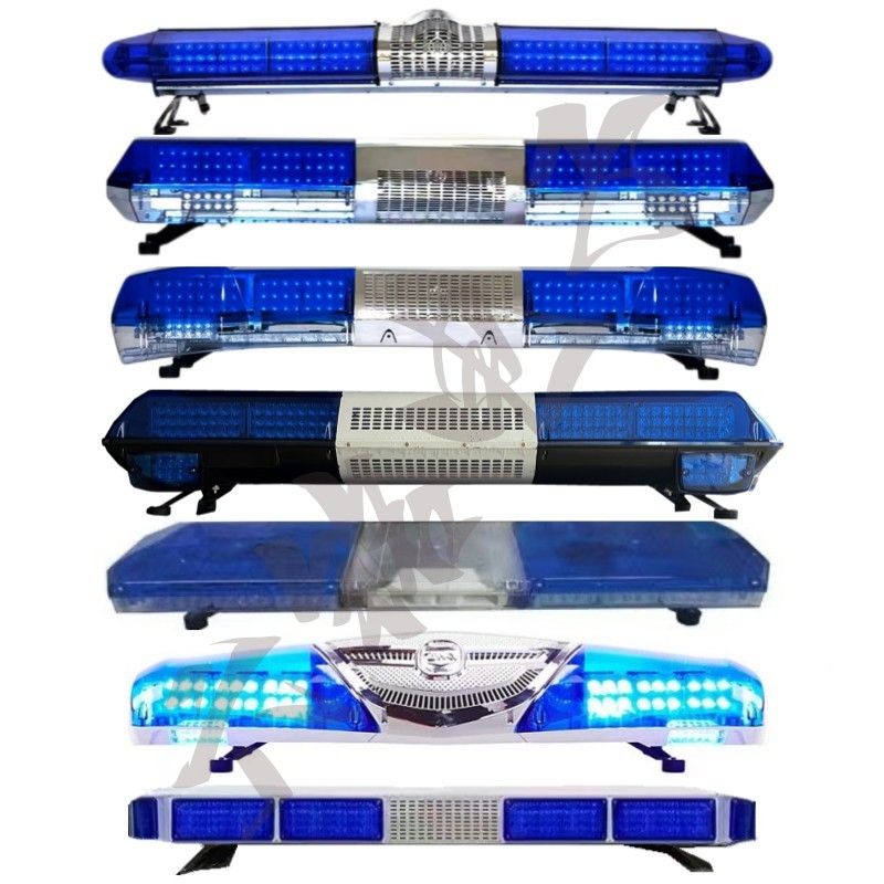 120全蓝色红蓝长排警灯LED报警灯